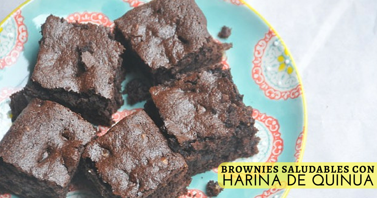 Brownies saludables con harina de Quinua - LA ESPÁTULA VERDE