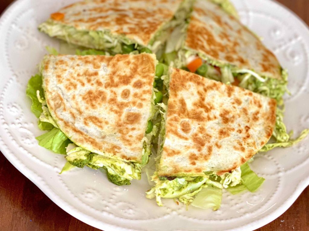 tortillas verdes con pesto LA ESPÁTULA VERDE