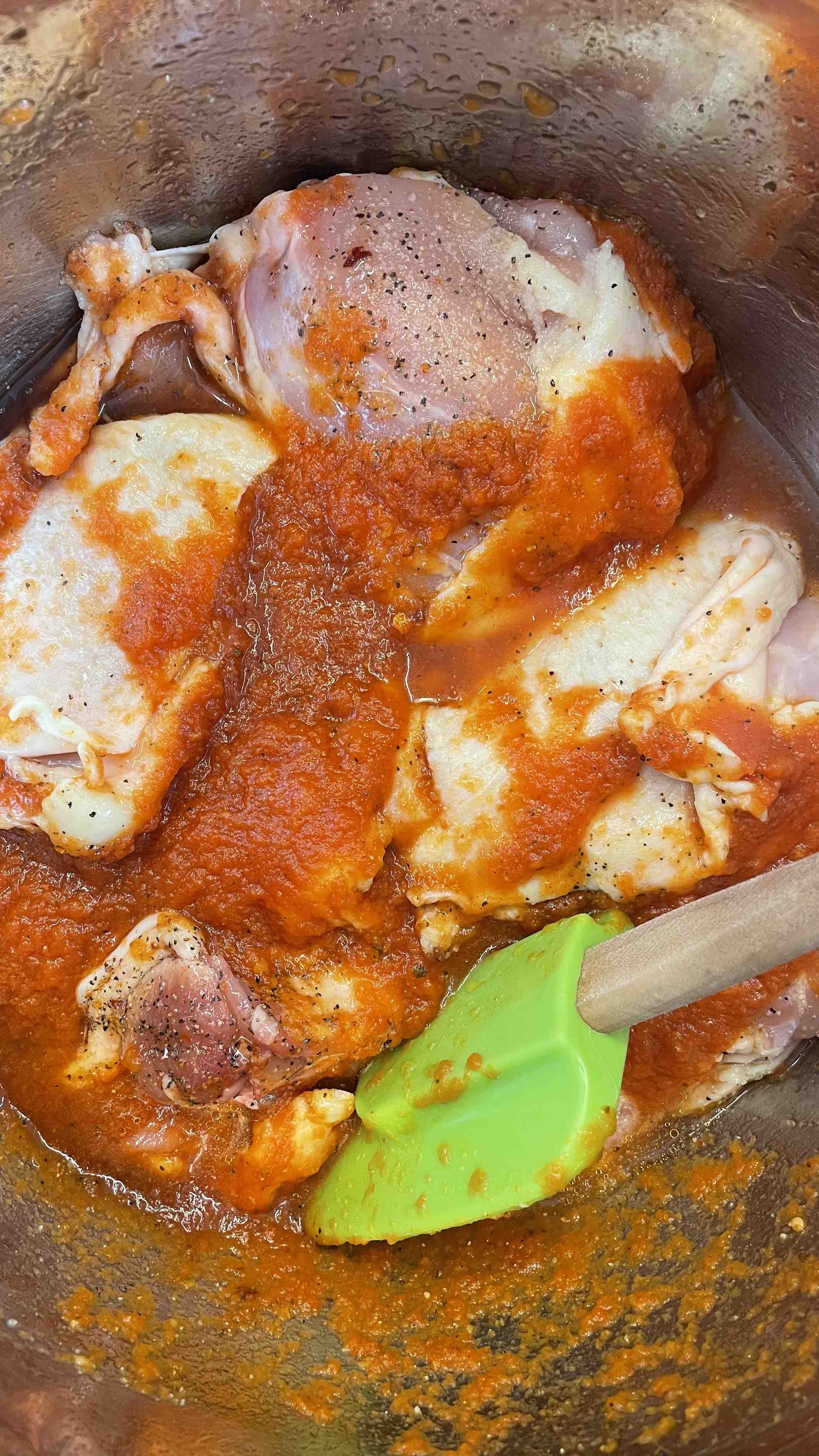 Pollo a la Cazadora - LA ESPÁTULA VERDE