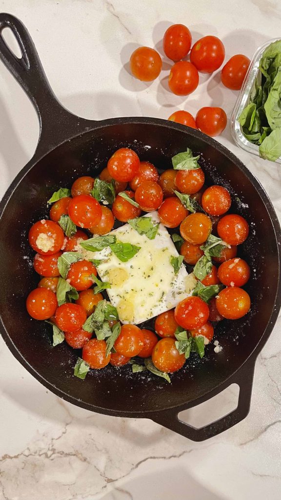 PASTA CON QUESO FETA LA ESPÁTULA VERDE